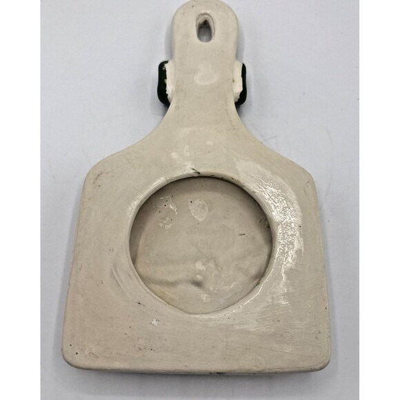 Country Kitchen Pig W/Bow Wall Hanging Trivet Decor Ceramic Painted 9.5” - Picture 10 of 12